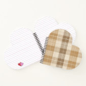 Carnet Warm Beige Plaid Linen Texture with Weaves (Intérieur)