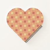 Carnet Warm Geometric Diamond Pattern in Peach & Terracot (Dos)