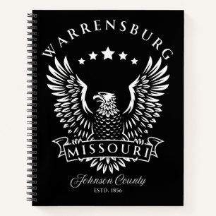 Carnet Warrensburg comté de Johnson Missouri aigle vintag