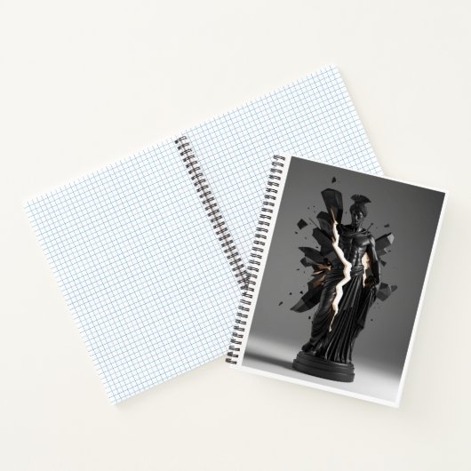 Carnet Warrior Geometric Graphite Abstract Notebook (Intérieur)