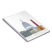 Carnet Washington DC skyline poster (Côté Droit)