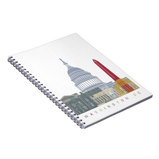 Carnet Washington DC skyline poster (Côté Droit)