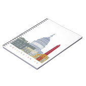 Carnet Washington DC skyline poster (Côté gauche)
