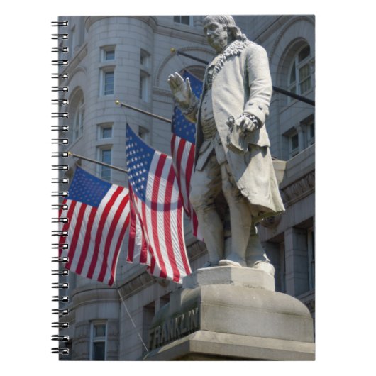 Carnet Washington, DC, statue de Benjamin Franklin (Devant)