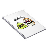 Carnet Wassa Bae Drôle Nourriture Pun Wasabi  (Côté Droit)