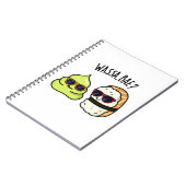 Carnet Wassa Bae Drôle Nourriture Pun Wasabi  (Côté gauche)