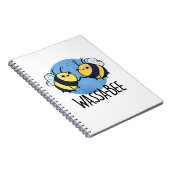Carnet Wassabee Drôle Abeille Wasabi Jeu de Mots (Côté Droit)