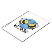 Carnet Wassabee Drôle Abeille Wasabi Jeu de Mots (Côté gauche)