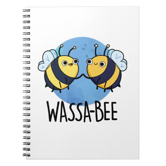 Carnet Wassabee Drôle Abeille Wasabi Jeu de Mots (Devant)