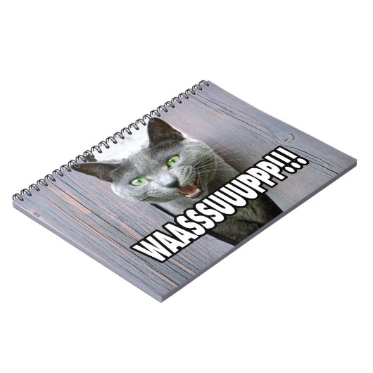 Carnet WASSUP - Mème de chat (Côté gauche)