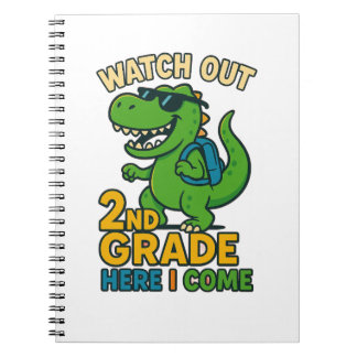 Carnet Watch Out 2nd Grade Here I Come Spiral Notebook