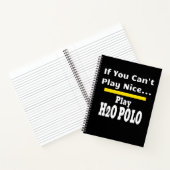 Carnet Water Polo Funny Sarcastique H2O (Intérieur)