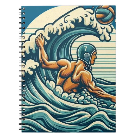 Carnet Water-polo Player Spiral Notepad (Devant)