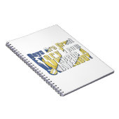 Carnet Waterboy Volleball en bleu et jaune (Côté Droit)