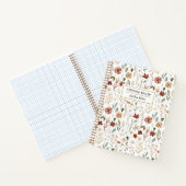 Carnet Watercolor Autumn Wildflower Garden Floral Pattern (Intérieur)