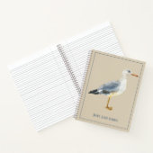 Carnet Watercolor Beach Seagull Personalized (Intérieur)