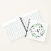 Carnet Watercolor Black Olive Wreath (Intérieur)