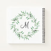 Carnet Watercolor Black Olive Wreath (Dos)