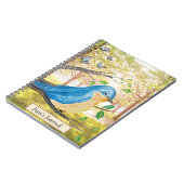 Carnet Watercolor Bluebird (Côté gauche)