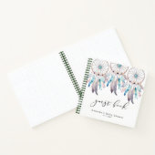 Carnet Watercolor Boho Baby shower Dreamcatcher Guides (Intérieur)