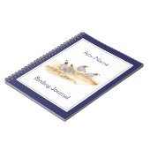 Carnet Watercolor California Quail (Côté gauche)