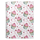 Carnet Watercolor cupcakes (Devant)