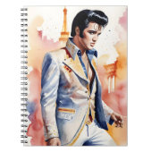 Carnet watercolor elvis presley (Devant)