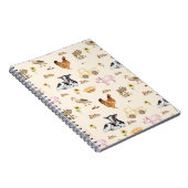 Carnet Watercolor Farm Scene Seamless Pattern (Côté Droit)