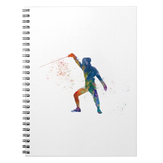 Carnet watercolor fencing (Devant)