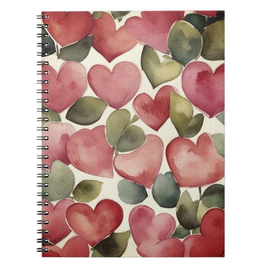 Carnet Watercolor. Flowering Hearts (Devant)