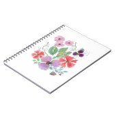 Carnet Watercolor flowers (Côté gauche)
