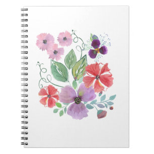 Carnet Watercolor flowers