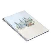 Carnet Watercolor Forest Cabine Accueil (Côté Droit)