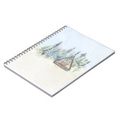 Carnet Watercolor Forest Cabine Accueil (Côté gauche)