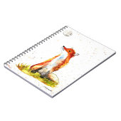 Carnet Watercolor fox forest woodland animals rustic baby (Côté gauche)