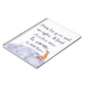 Carnet Watercolor Le Petit Prince le petit prince (Côté gauche)