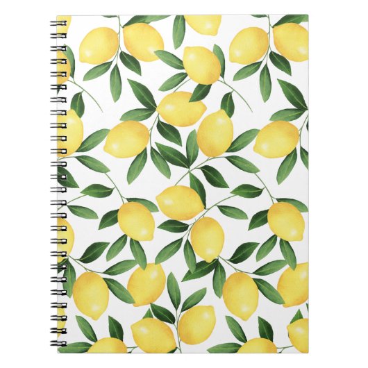 CARNET WATERCOLOR LEMONS (Devant)