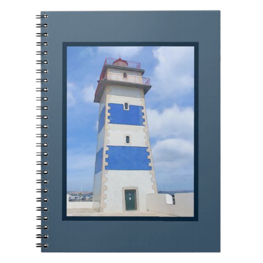 Carnet Watercolor lighthouse (Devant)