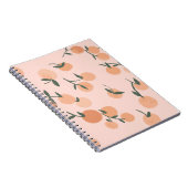 Carnet Watercolor orange fruits seamless pattern (Côté Droit)