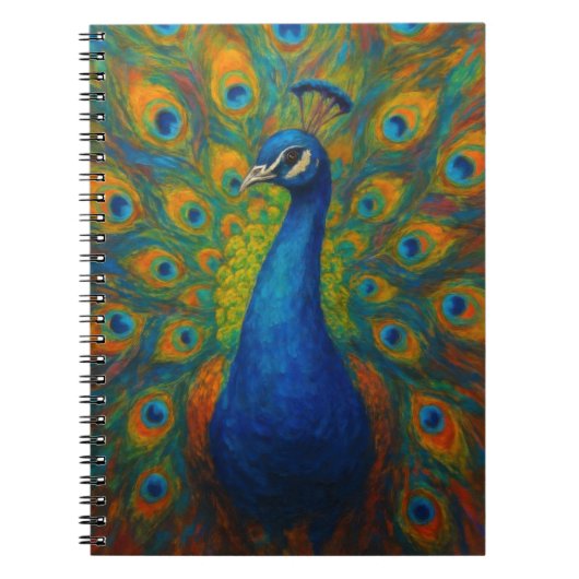Carnet Watercolor Peacock (Devant)