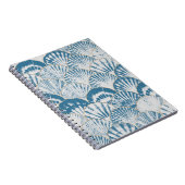 Carnet Watercolor sea shell japonais vagues transparent p (Côté Droit)