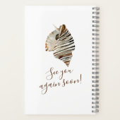 Carnet Watercolor Seashell Beach House (Verso)