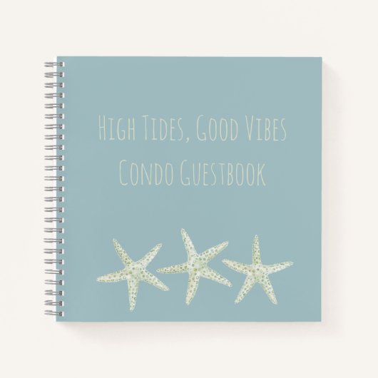 Carnet Watercolor Starfish Trio (Devant)