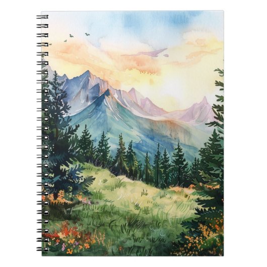 Carnet Watercolor Summer Mountain (Devant)