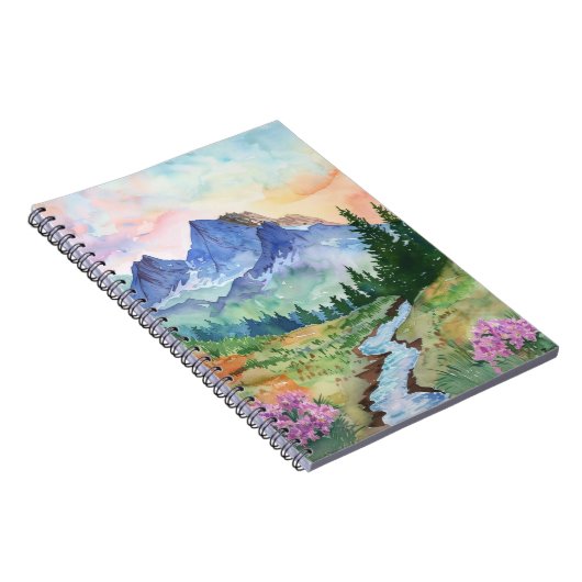 Carnet Watercolor Summer Mountain (Côté Droit)