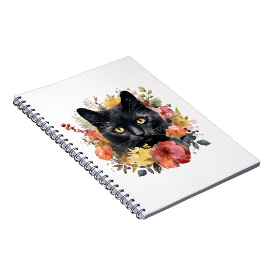 Carnet Watercolour Black Cat (Côté Droit)