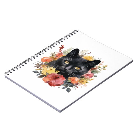 Carnet Watercolour Black Cat (Côté gauche)