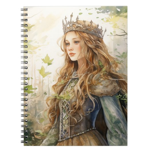 Carnet Watercolour Forest Princess (Devant)