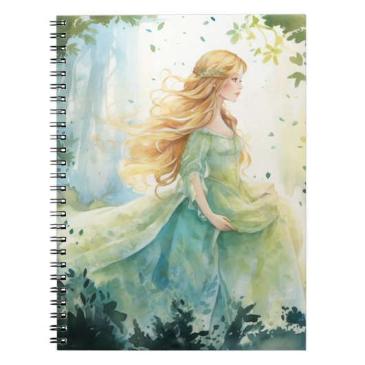 Carnet Watercolour Forest Princess (Devant)