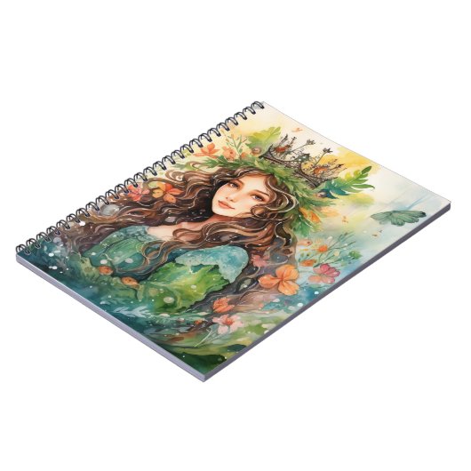 Carnet Watercolour Forest Princess (Côté gauche)